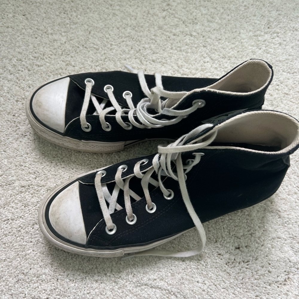 Black Platform Converse